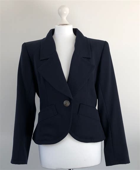 ysl navy shirt jacket